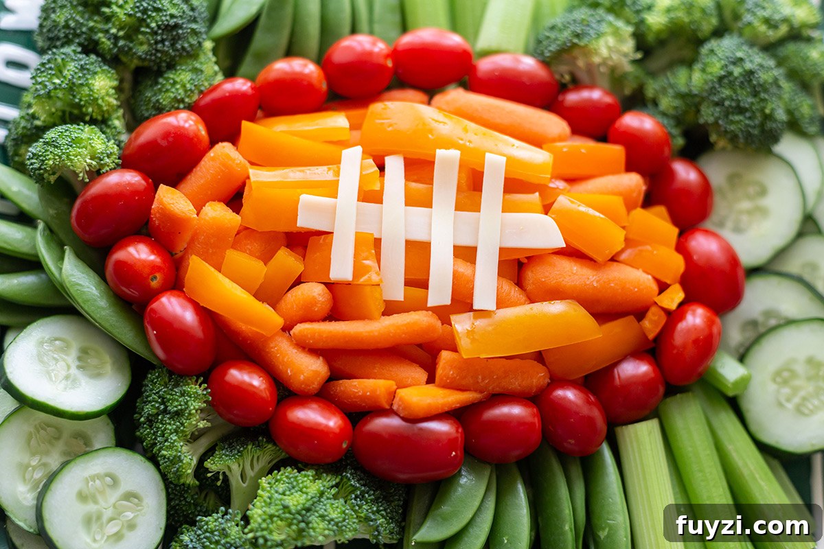 Football Veggie Tray