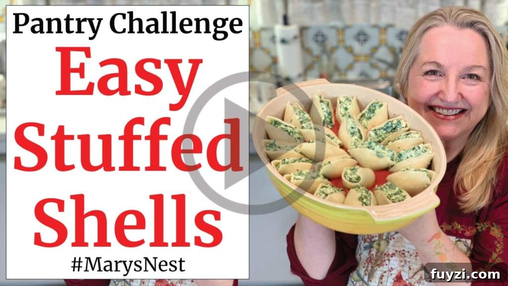 Stuffed pasta shells with tomato sauce