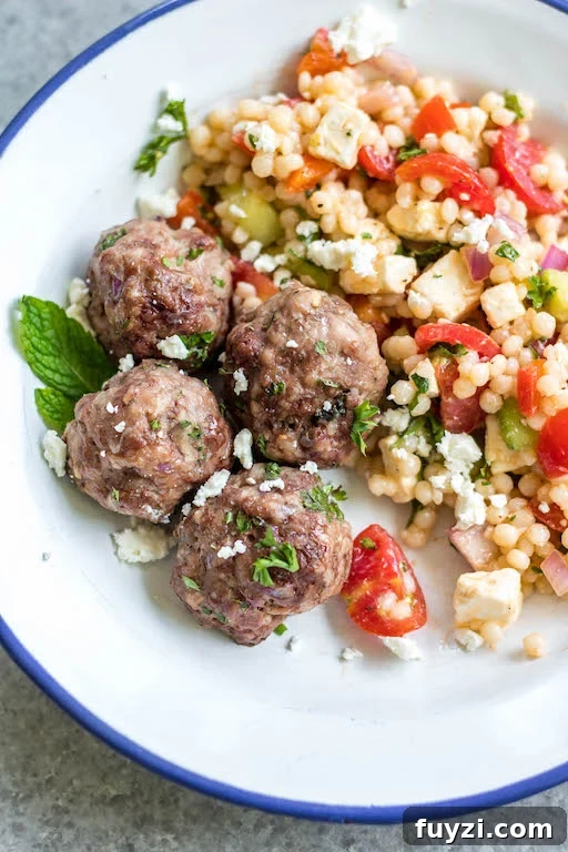 baked greek meatballs