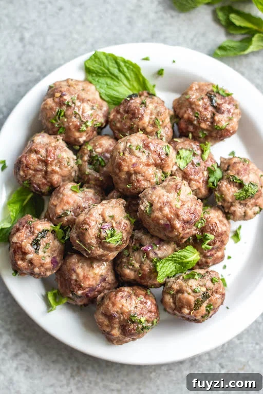 air fryer greek meatballs