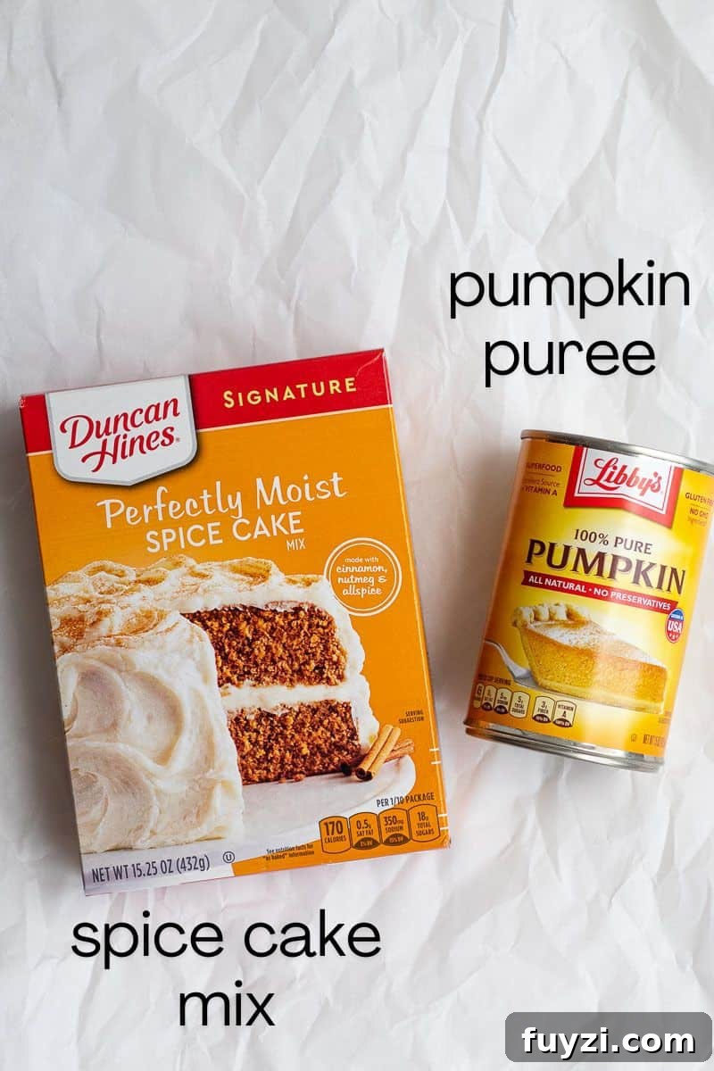 ingredients for pumpkin bread