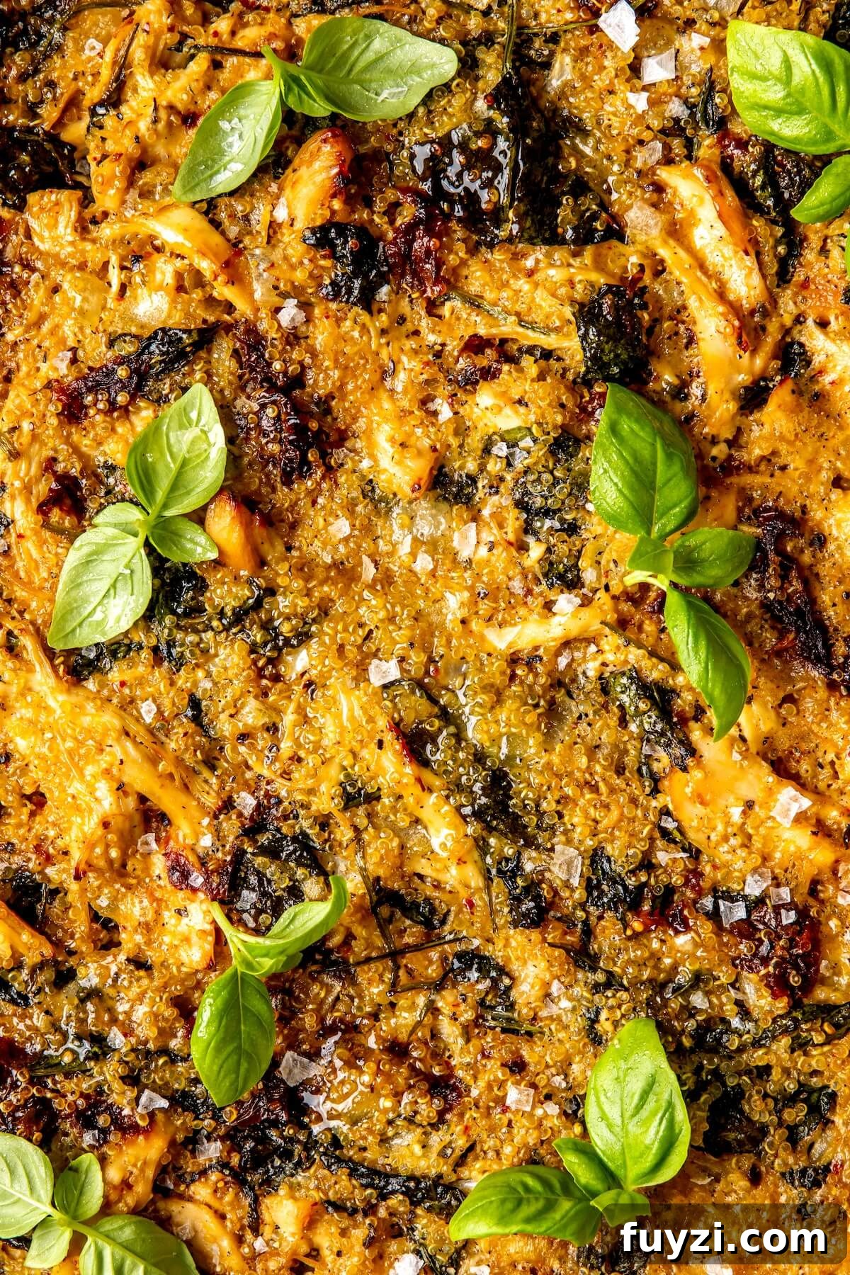 Tuscan Chicken Quinoa Bake - Olivia Adriance